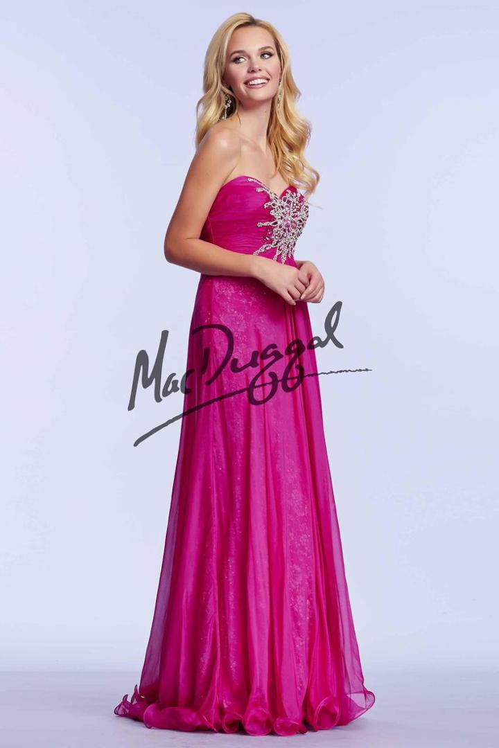 Mac Duggal Couture - 78437m Bustier Gown In Magenta