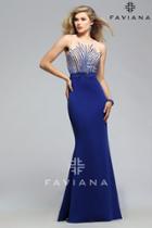Faviana - Astounding Sheer And Neoprene Mermaid Dress S7749