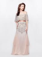 Primavera - 3034 Two Piece Embellished Dress