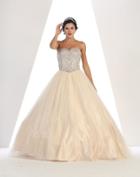 May Queen - Lk69 Embellished Sweetheart Ballgown