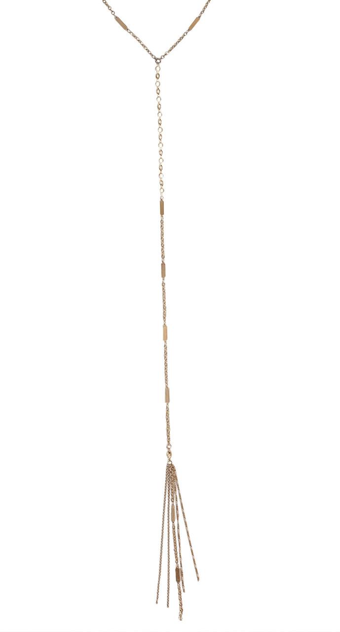 Heather Gardner - Desert Sunshine Lariat In Gold Or Silver W/ White Crystal