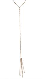 Heather Gardner - Desert Sunshine Lariat In Gold Or Silver W/ White Crystal