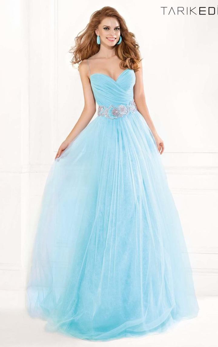 Tarik Ediz - Ornate Ruched Gown 92336