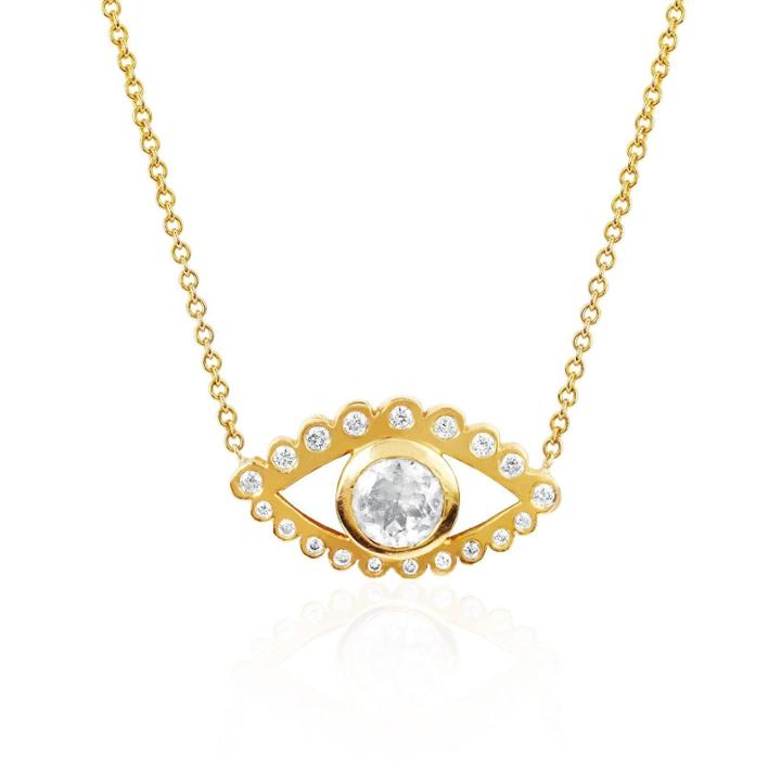 Logan Hollowell - New! Third Eye Moonstone And Diamond Necklace