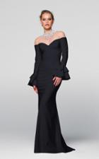 Tarik Ediz - Long Sleeve Sheath Dress 50051