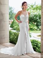 Enchanting By Mon Cheri - 117192 Beaded Illusion Blouson Wedding Gown