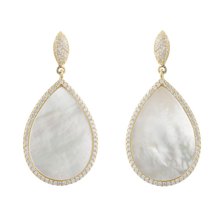 Ashley Schenkein Jewelry - Mother Of Pearl Teardrop Earrings