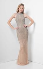 Terani Couture - High Halter Crystal Crusted Gown 1711gl3510