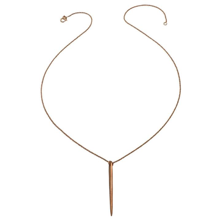 Heather Hawkins - Kiss Necklace - Tiny Rose Gold Dagger