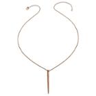 Heather Hawkins - Kiss Necklace - Tiny Rose Gold Dagger