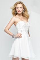Alyce Paris - 3688 Short Dress In Diamond White
