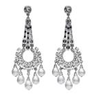 Ben-amun - Crystal Persephone Pearl Drop Post Earrings