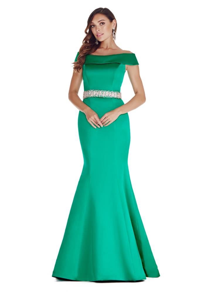 Ashley Lauren - 1206 Off Shoulder Satin Evening Dress