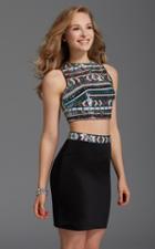 Clarisse - 2903 Two-piece Sequined Cocktail Dress