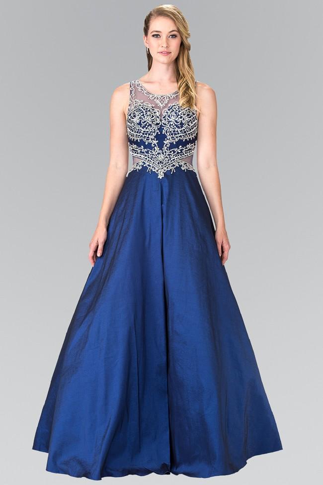 Elizabeth K - Sleeveless Beaded Long Gown Gl2253