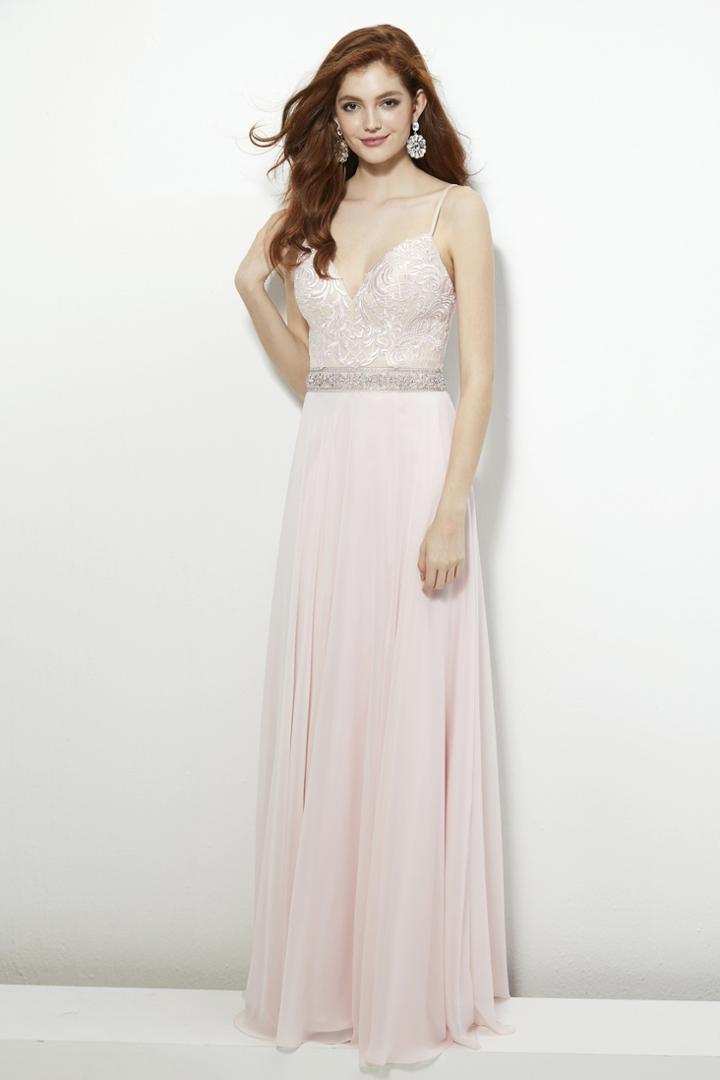 Angela And Alison - 81128 Sweetheart Neck Beaded A-line Gown