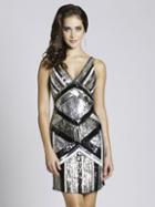 Lara Dresses - 33579 Sleeveless Sequined Fitted Short Dress