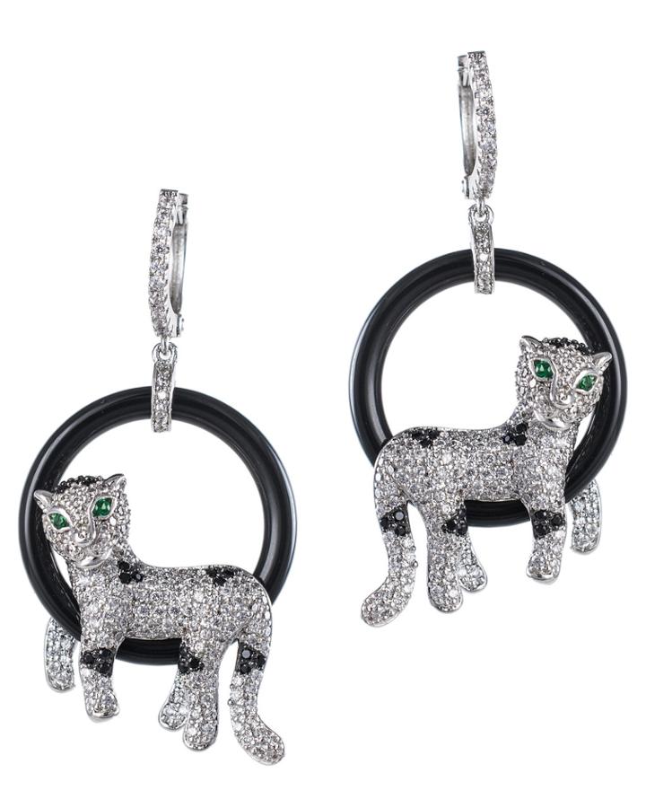 Jarin K Jewelry - Panther Hoop Earrings