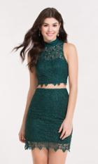 Alyce Paris - 4457 Two Piece Lace Embellished Sheath Dress