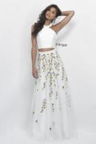 Intrigue - Two-piece Floral Embroidered A-line Evening Gown 274