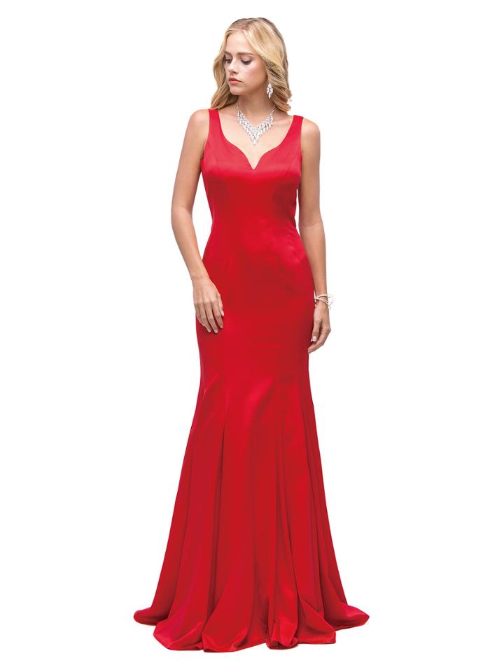 Open Back Dress With Trumpet Skirt