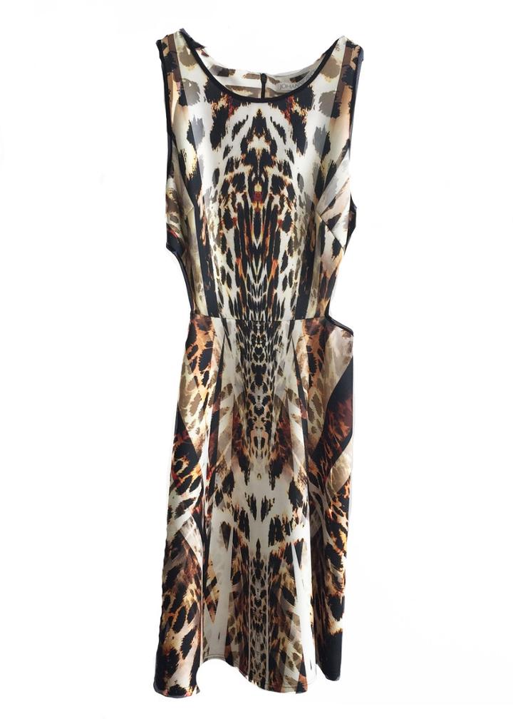 Johanne Beck - Claudette A Line Dress Animal Geo 1xs 1s