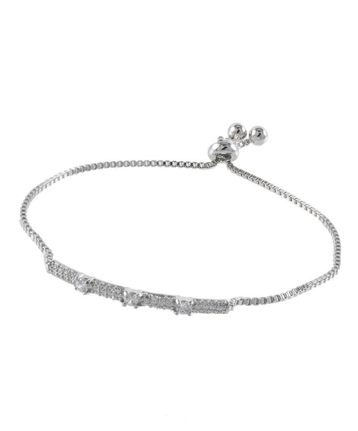Cz By Kenneth Jay Lane - Adjustable Pave Bracelet