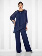 Cameron Blake - 117625w Three-piece Chiffon Set