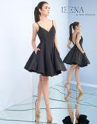 Ieena Duggal - 48775i Flirty Sleeveless V Back Cocktail Dress