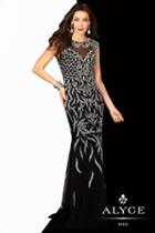 Alyce Paris Claudine - 2352 Dress In Black Silver