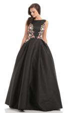Johnathan Kayne - 7030 Brocade Bateau Ballgown