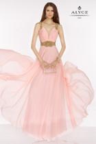 Alyce Paris - 6606 Prom Dress In Rosewater Gold