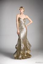 Cinderella Divine - Fully Sequined V-neck Layered Mermaid Prom Dress