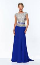 Terani Evening - 151m0351a Crystal Encrusted A-line Gown