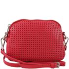 Joelle Hawkens By Treesje - Highland Mini Double Zip Crossbody Perforated Cow Leather / Pepper