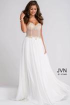 Jovani - Beaded Top With Chiffon Skirt Prom Dress Jvn47719