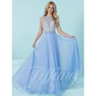 Tiffany Designs - Stunning Bateau A-line Evening Gown With Lattice Beadwork 16233