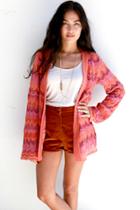 Goddis - Desirea Belted Cardigan In Coral Rock
