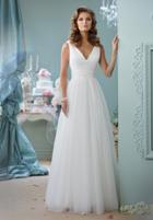 Enchanting By Mon Cheri - 116133 Sleeveless V Neckline Tule Wedding Gown