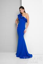 Terani Prom - Lovely One-shoulder Asymmetric Polyester Mermaid Gown 1711p2402