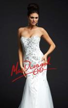 Mac Duggal Evening Gowns - 82107 In White/silver