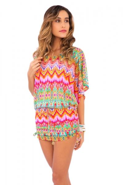 Luli Fama - Sunkissed Laughter South Beach Dress In Multicolor (l445968)
