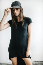 Joah Brown - On Point Dress In Black Rib