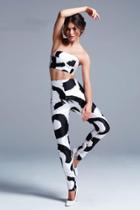 Ieena For Mac Duggal - 30276 Top With Pants In White/black
