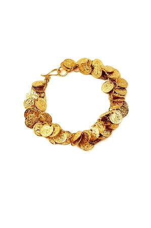 Julie Tuton Jewelry Gold Coin Bracelet