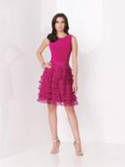 Social Occasions By Mon Cheri - 115872 Short Dress In Raspberry
