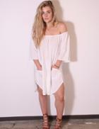 Tysa - Senorita Mini Dress In Off White