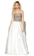 Jolene Collection - 16040l Strapless Gilded Applique Evening Gown
