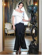 Daymor Couture - Ruffled Off Shoulder Evening Gown 6029
