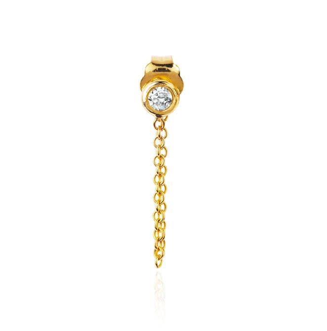 Logan Hollowell - Lh X Fs Chain Diamond Earring - Single